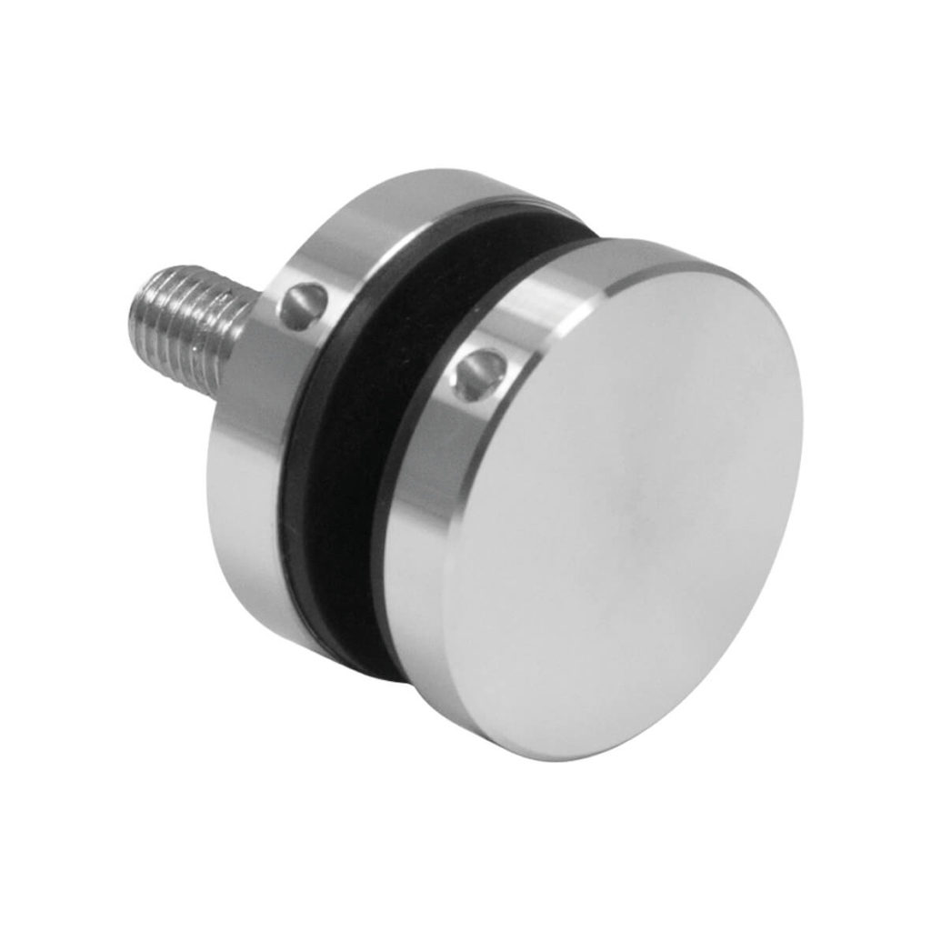 V2A Punkthalter ø40mm mit flachem Anschluss