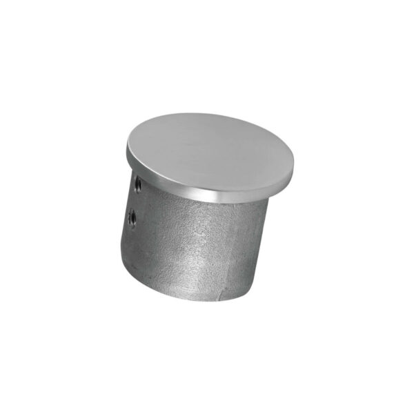 Nutrohr-Endkappe/Abschlussstück für runde Nutrohre und Rundrohre mit Ø 42.4mm