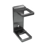 Flansch aus Edelstahl mit 136x54mm zum Klemmen von stirnseitigen Formrohr-Geländerpfosten