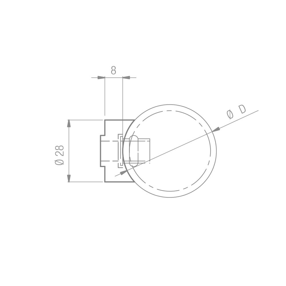 Rundrohradapter aus Edelstahl mit Ø 42,4mm/48,3mm, Geländerspinne & Rundrohr verbinden