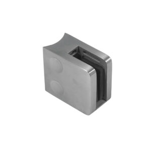 Klemmbefestigung 45x45mm Edelstahl Rundrohr Anschluss 42,4mm inkl. M8 x 20mm Schraube