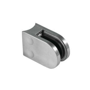 Klemmbefestigung 63x45mm Edelstahl Rundrohr Anschluss 42,4mm inkl. M8 x 20mm Schraube