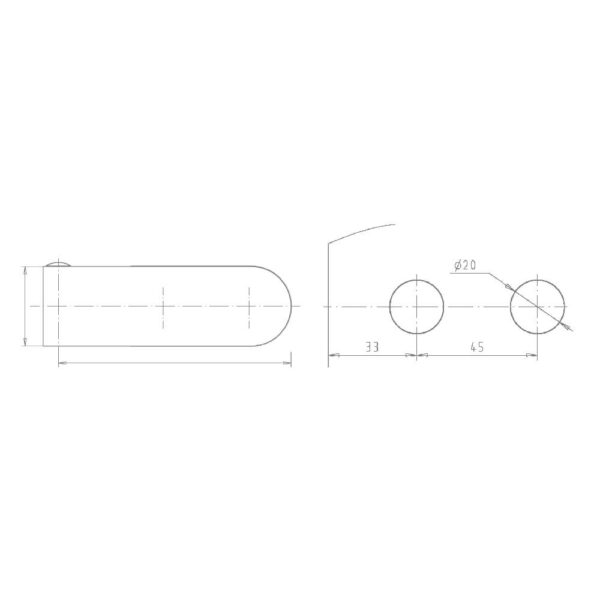 Ganzglasbeschlaege Türband mit Hülse rund Glasstärke 8-10mm Inox-Effekt natureloxiert Ganzglasbeschlaege Türband mit Hülse rund Glasstärke 8-10mm Inox-Effekt natureloxiert