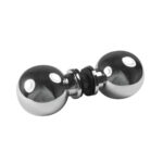 Duschtürbeschläge Duschtürknopf beidseitig Ø 31.5mm glanzverchromt Messing