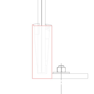 tappo destro/sinistro per ringhiera QUICK (vetri di sicurezza) 2x8mm