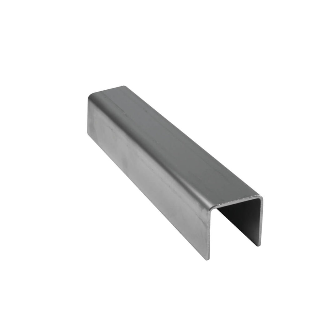 EdelstahlUProfil 20x21x20x1.5mm 5000mm Länge
