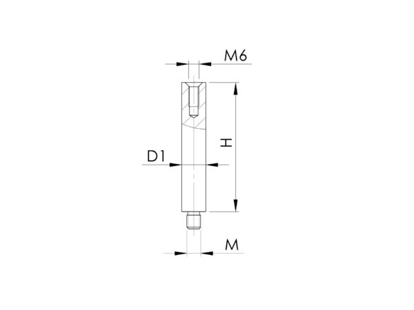 Verbindungsstift zum Schrauben H75D14mm_1 Verbindungsstift zum Schrauben H75D14mm_1